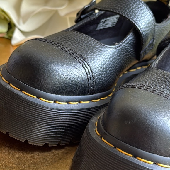 Dr Martens Women's Addina Flower Buckle Platforms - Picture 10 of 16